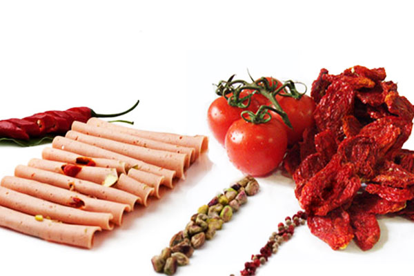 Mortadela de frango com tomate seco